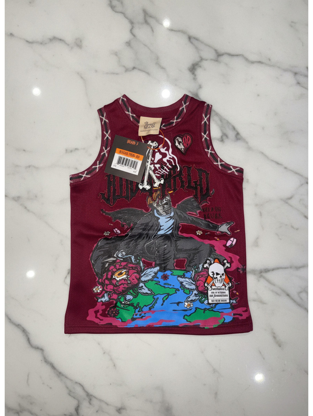 $85 BRAND X JUICE WRLD BASKETBALL JERSEY NWT